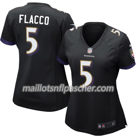 Maillot Baltimore Ravens Joe Flacco 5 Nike Noir - Femme